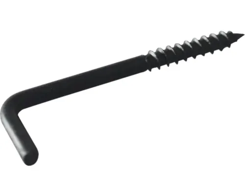 Șurub cu cârlig tip L Ø4,4x80mm Dresselhaus JD Black Edition pac