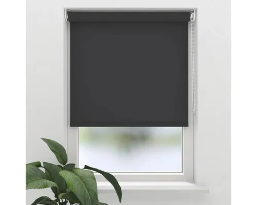 Rulou semitransparent Soluna T23 uni negru 40x190 cm, incl. suport cu cleme de prindere buc