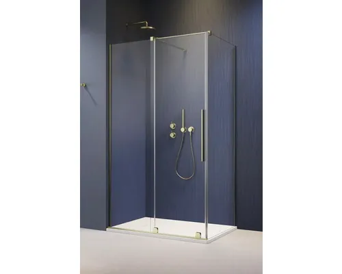 Ușă duș Radaway Furo Brushed Gold KDJ stânga, 60x200 cm, sticlă securizată, profil auriu buc
