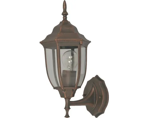 Aplică exterior felinar în sus Klausen Babylon E27 max. 1x40W IP44, culoare mahon mat buc