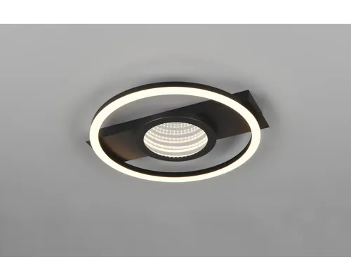 Plafonieră cu LED integrat Wheeler 18W 1800 lumeni, negru buc