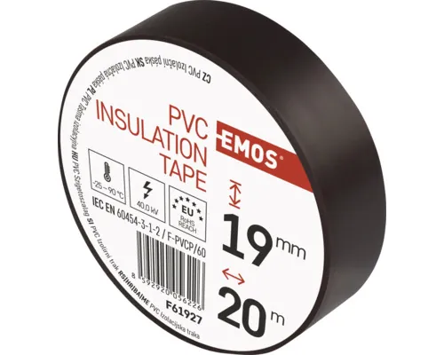 Bandă izolatoare PVC Emos 19mm x 20m, 40KV UV maro buc