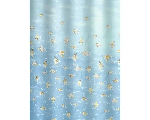 Perdea de duș Bisk Gulf Multi 180x200 cm PEVA albastru/alb/galben/maro/gri buc