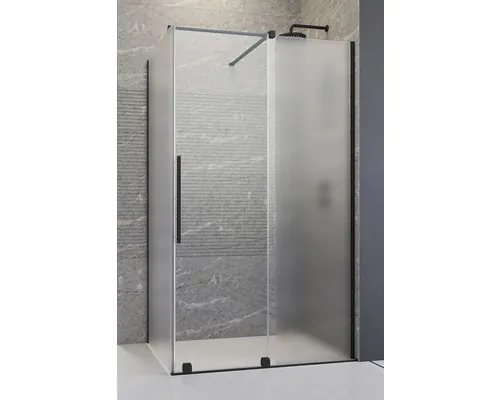 Ușă cabină duș Radaway Furo Black KDJ 50x200 cm, dreapta, sticlă transparentă, profil negru buc