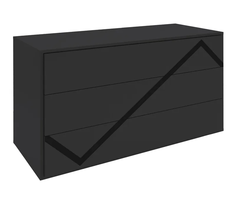 COMODA VOLTURNO CU 3 SERTARE, 127.1X75.5X53.5 CM