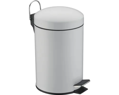 Coș de gunoi cu pedală 3L, alb buc