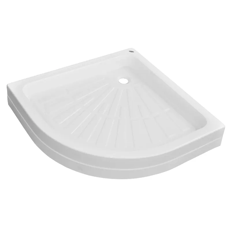 Cadita dus semirotunda Martplast, acril, alb, 90 x 90 x 17.5 cm buc