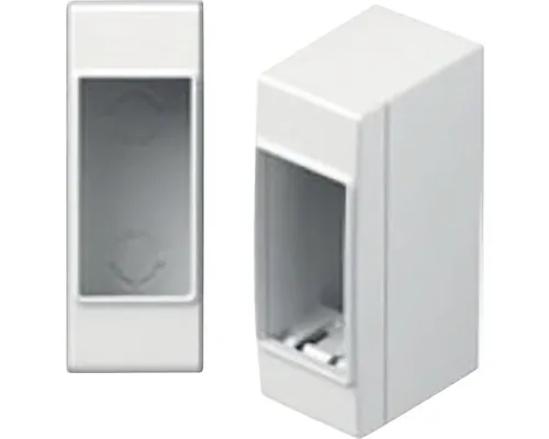 Doză suport aparataje TEM Cubo 1 modul IP20, montaj aplicat, alb buc