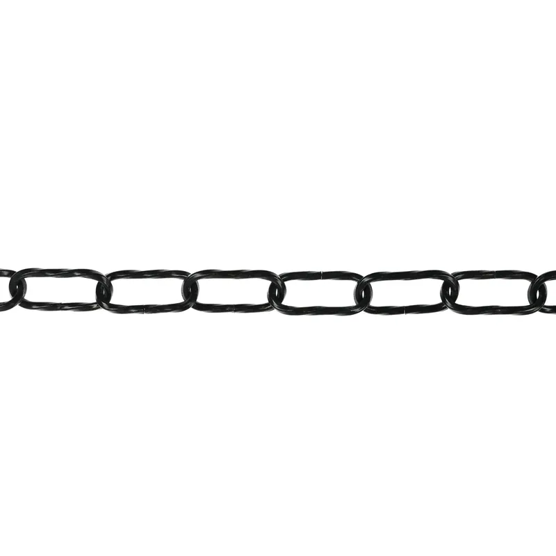 Lant din tabla, Vormann, pentru uz casnic, cu profil rasucit, negru, 3.8 mm m