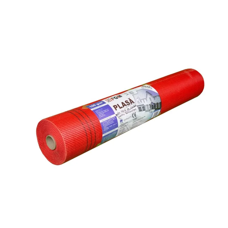 Plasa fibra de sticla TERMOFIX, rosu, 160 g/m², 50 x 1 m