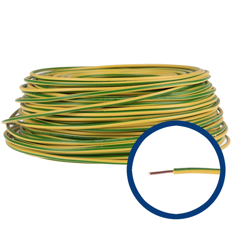 Cablu electric FY/ H07V-U 4 mm galben - verde