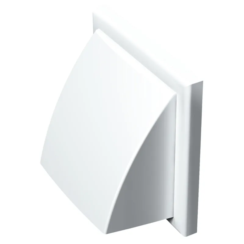 Grila clapeta antiploaie Vents, PVC, alb, 154 x 110 mm