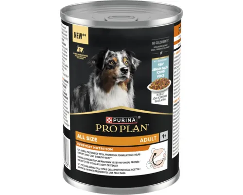 Hrană umedă pentru câini PRO PLAN Everyday Nutrition Adult Toate Taliile bogat în pește 400 g buc