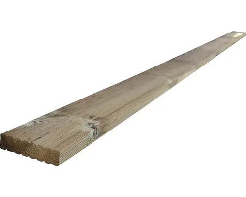 Lemn terasă Konsta pin verde 3600x132x32 mm buc