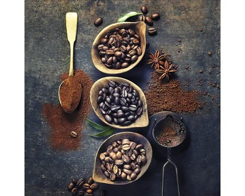 Tablou sticlă Pure Living Coffeebean In Bowl 20x20 cm buc