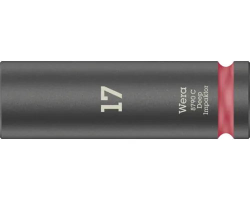Cheie impact Wera Impaktor Deep, material crom-vanadiu, 17mm buc