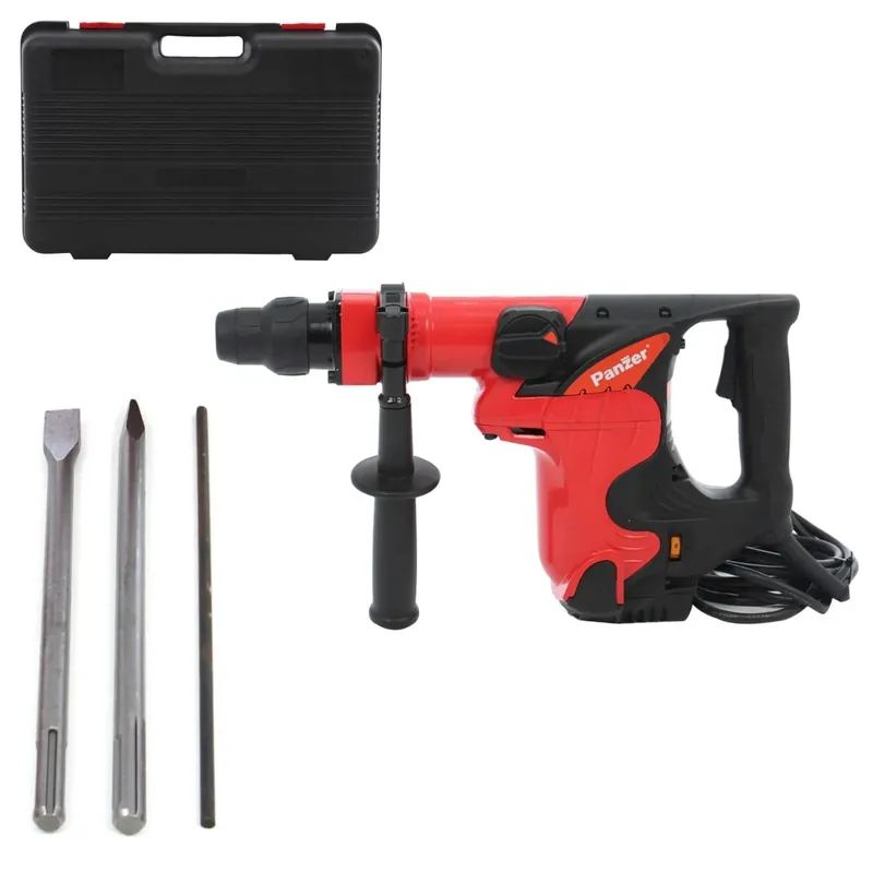 Ciocan rotopercutor Panzer PT82534, 1050 W, cu cablu, 480 rpm, SDS-max, cu valiza, dalta si spit