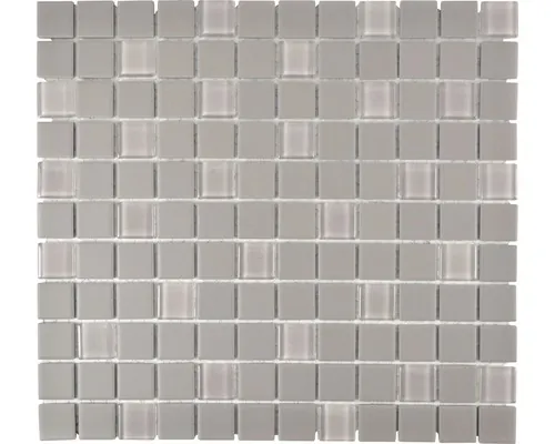Mozaic piscină ceramic CU G90 gri mat neglazurat 32,7x30,2 cm buc