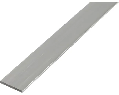 Platbandă aluminiu Alberts 20x2 mm, lungime 2,6m, pentru decorațiuni buc
