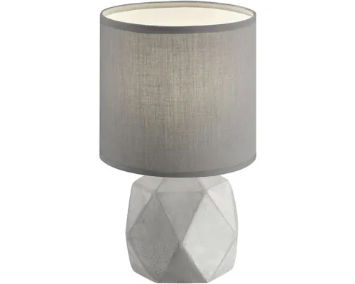 Veioză Trio Pike E14 max. 1x40W, beton/textil buc
