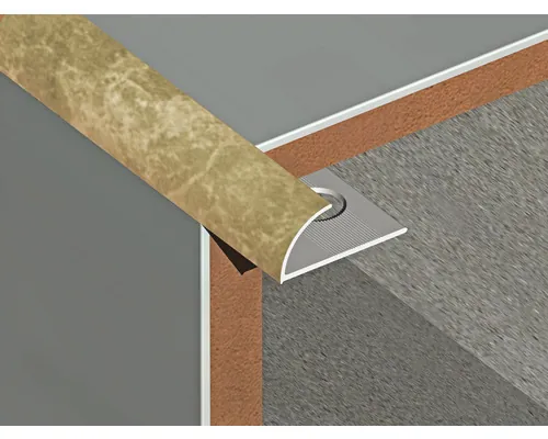Colțar faianță, colț exterior, din PVC 10 mm 2,7 m crem marmorat EXT107.70 buc