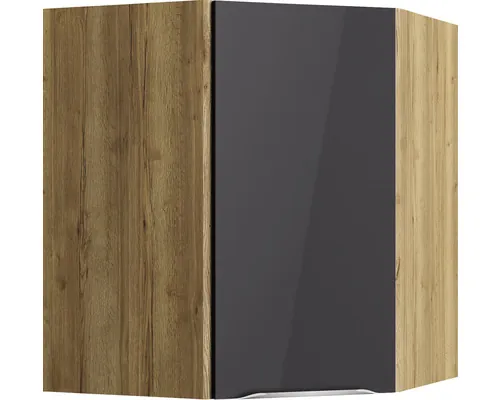 Corp superior de colț bucătărie Optifit Linus984, 60 cm, antracit buc