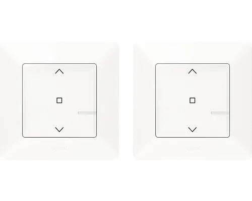 Set întrerupătoare pentru jaluzele Legrand Valena Life with Netatmo, simbol săgeți sus-nul-jos, alb, conexiune ZigBee, 3 piese buc