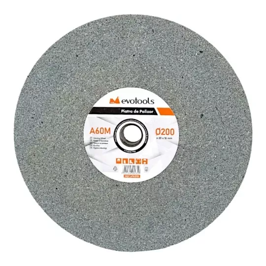 Piatra polizor, 150 x 20 x 20 mm, GR36, Gri, pentru polizor banc, Evotools