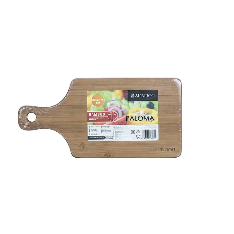 Tocator dreptunghiular, bambus, 32.5x16 cm, paloma