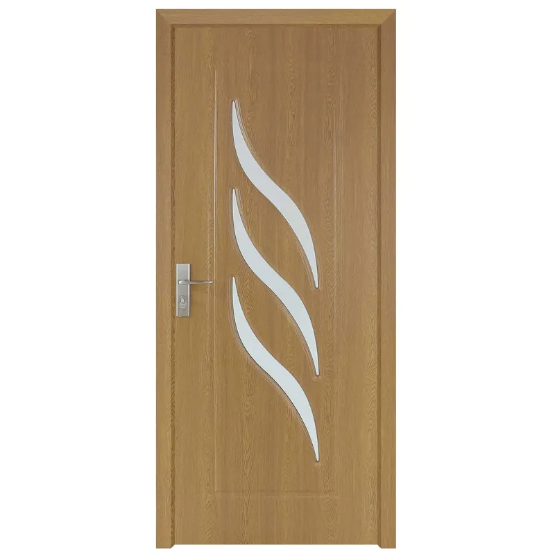 Usa de interior din lemn cu geam, Super Door, F12-88-Q, stanga / dreapta, stejar deschis, 88 x 203 cm buc