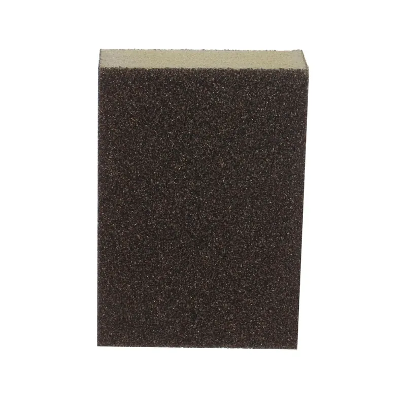 Burete abraziv pentru slefuire lemn / zidarie, Carbochim B4F, 100 x 70 x 25 mm, granulatie 80