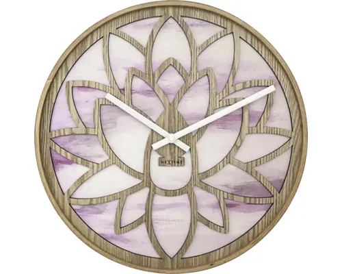 Ceas perete NeXtime Lotus roz Ø 40 cm buc