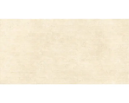 Faianță decorativă Memeto Crema bej rectificată 60x120 cm pac