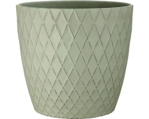 Ghiveci flori FloraSelf Frezia plastic Ø 27 cm H 24 cm verde buc