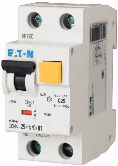 INTRERUPATOR AUTOMAT CU DIFERENTIAL CKN4-10|1N 10A|0,03 EATON