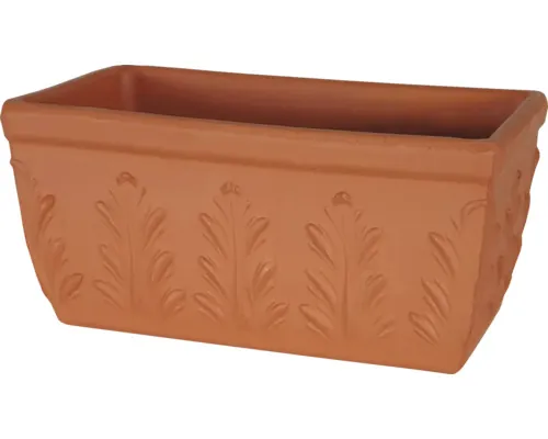 Jardinieră flori Spang lut 41x18x17 cm teracotă buc
