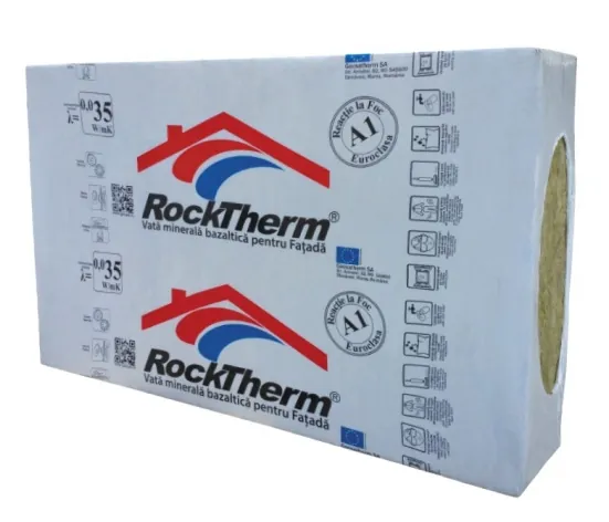 VATA FATADA ROCKTHERM 100 mm (1,2 mp|pachet)