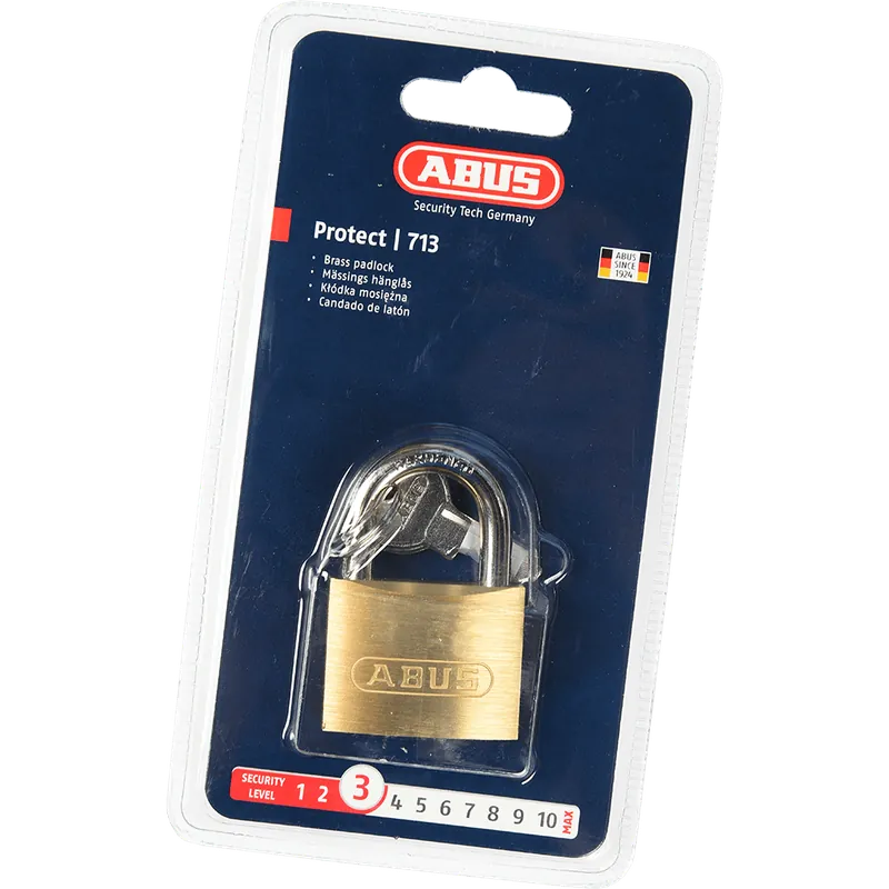 Lacat din alama, Abus 713, l 40mm, 2 chei