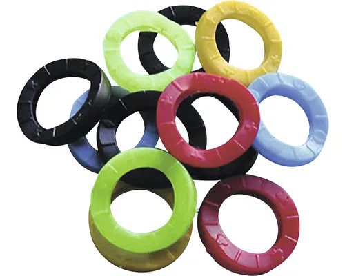 Set inele identificare chei diverse culori, 10 piese pac