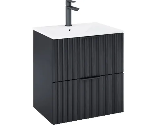Set mobilier baie suspendat Roca Reef 60 cm PAL model riflaj buc