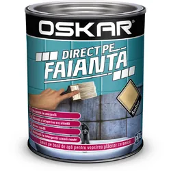 Vopsea direct pe faianta amber 0.6l Oskar