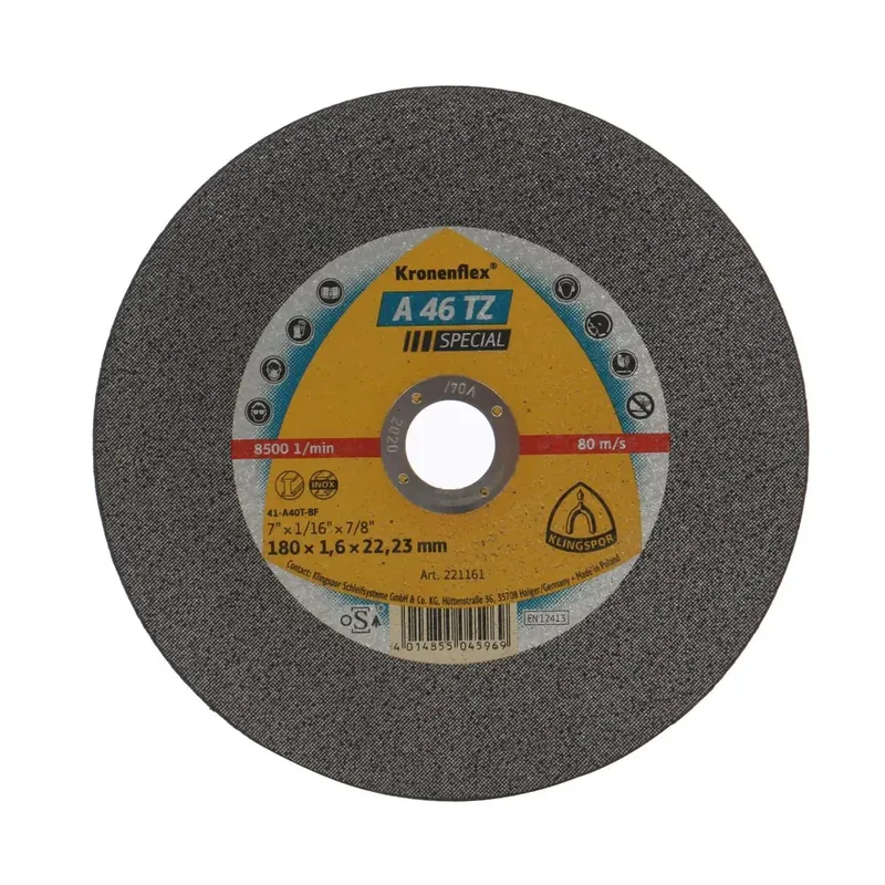 Disc debitare inox, Klingspor A 46 TZ Special, 180 x 22.23 x 1.6 mm buc