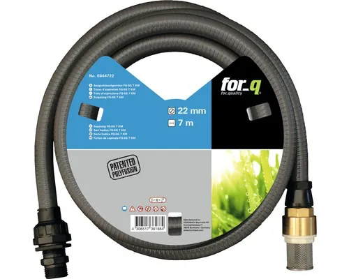Garnitură furtun de aspirare for_q FQ-SG 7m gri buc