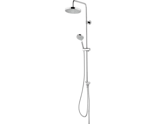 Sistem de duş cu comutator Schulte Modern, duș fix Ø20 cm, pară duș 5 funcții, crom D969262 02 buc