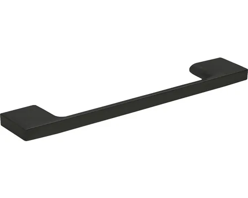 Mâner pentru mobilă distanță perforații 128mm, aluminiu negru mat buc