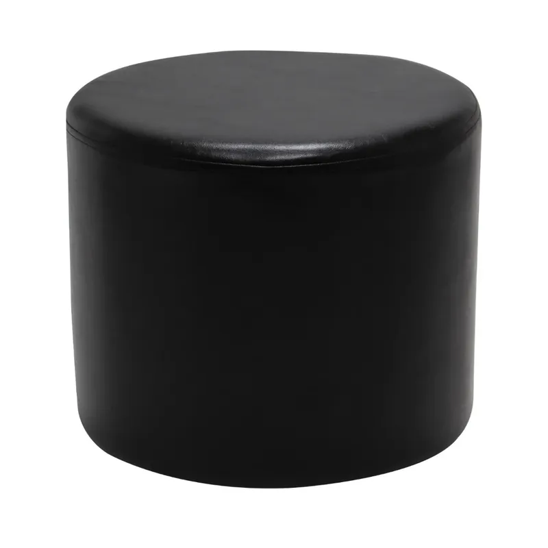 Taburet Ovi fix, rotund, imitatie piele diverse culori, 42 x 42 x 37 cm buc