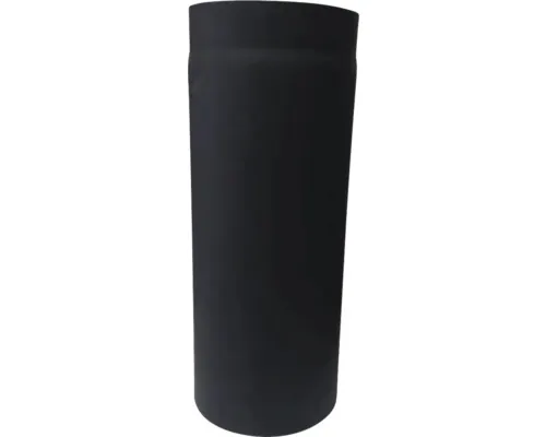 Burlan din tablă de oțel Ø130 mm negru 1 m buc