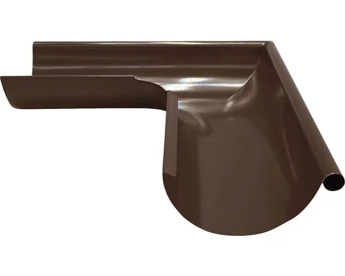Colțar exterior jgheab PRECIT Ø 125 mm maro ciocolatiu RAL8017 buc
