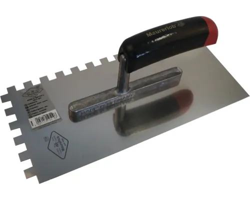 Gletieră zimțată Maurerlob 280x130 mm dinți 10x10mm, mâner din lemn buc
