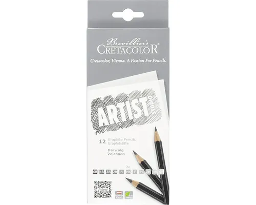Set 12 creioane grafit Artist Studio buc